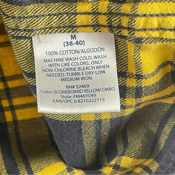 Faded Glory Medium Grunge Plaid Button Down Shirt Outdoor Hiking Barn Chore - Picture 5 of 6